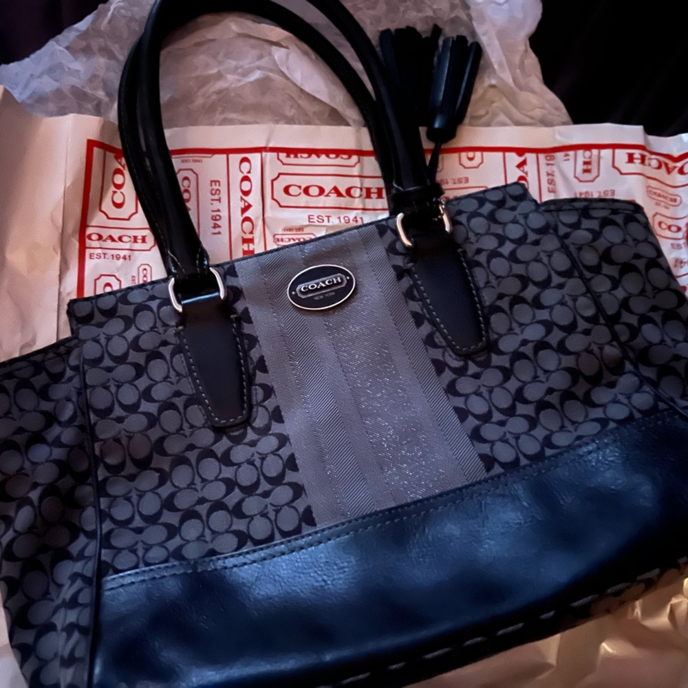 Black coach bag